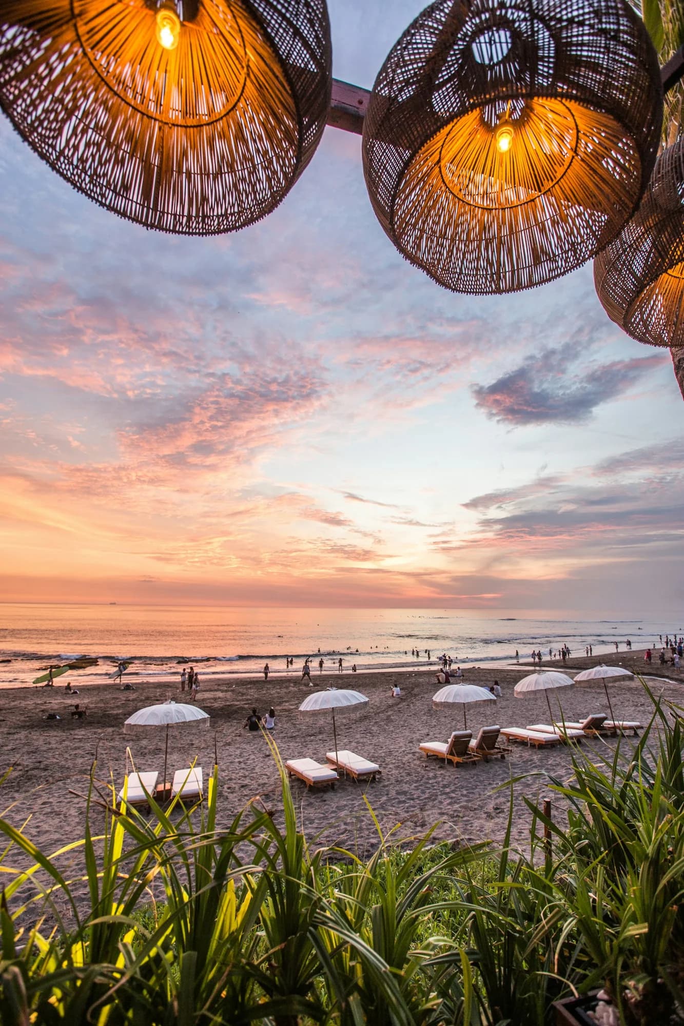 Canggu at sunset from The Lawn (photo published in 2019)