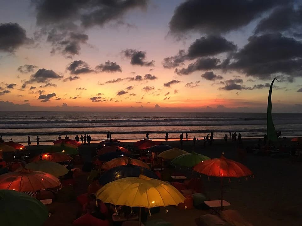 Sunset on Seminyak Beach