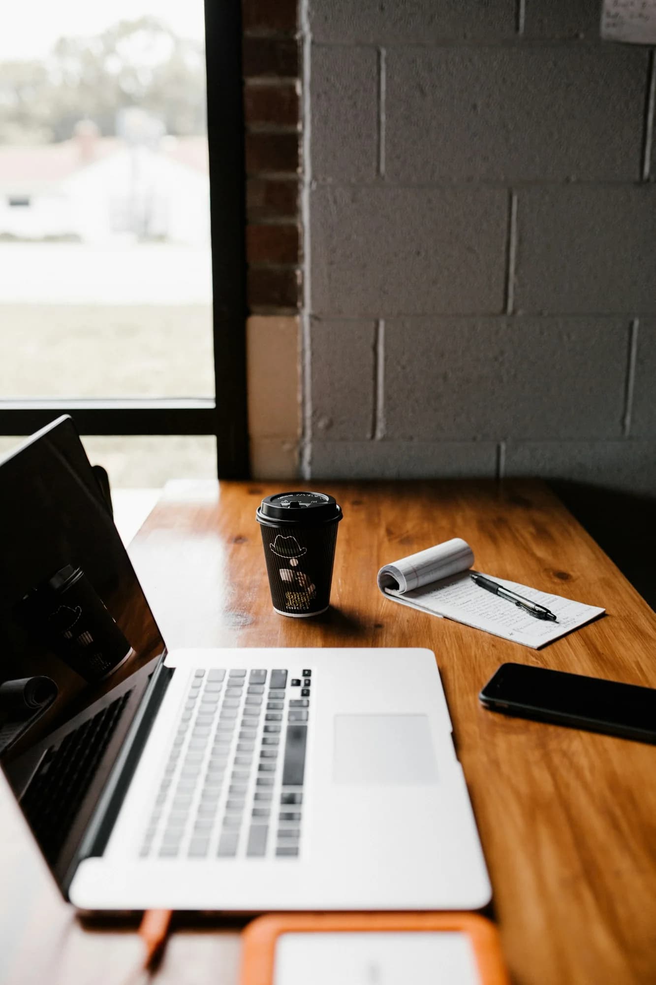 Illustrative laptop workspace, photographed in the United States