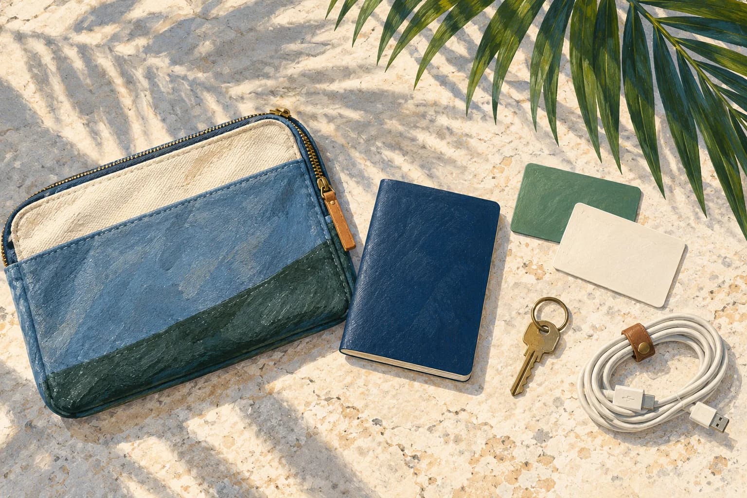 Conceptual organization of travel documents and backups (AI-generated illustration)